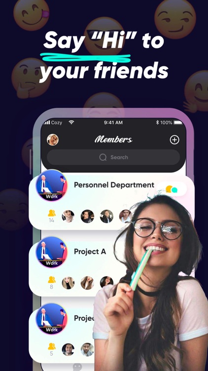 Cozy - Group chat room screenshot-4