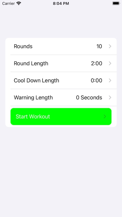 Simple Interval Training Timer