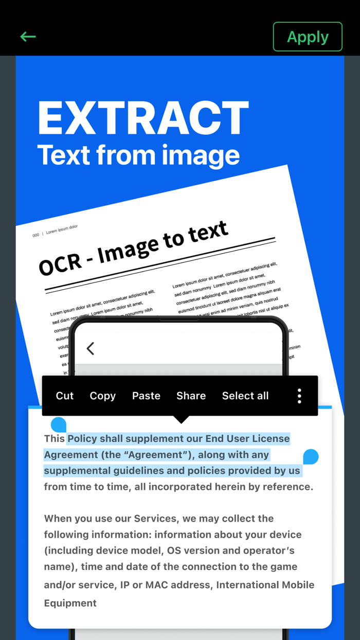 Tiny iScanner for Document Pro