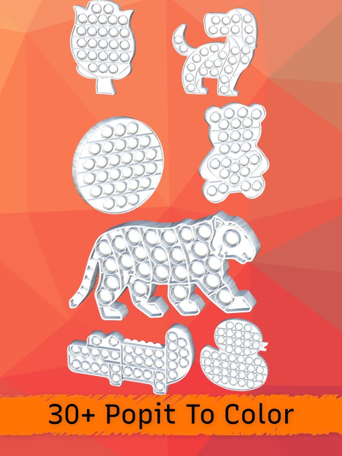 Pop-It Antistress 3D Coloring