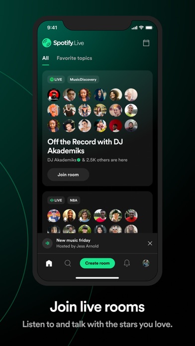 Spotify Live iphone images