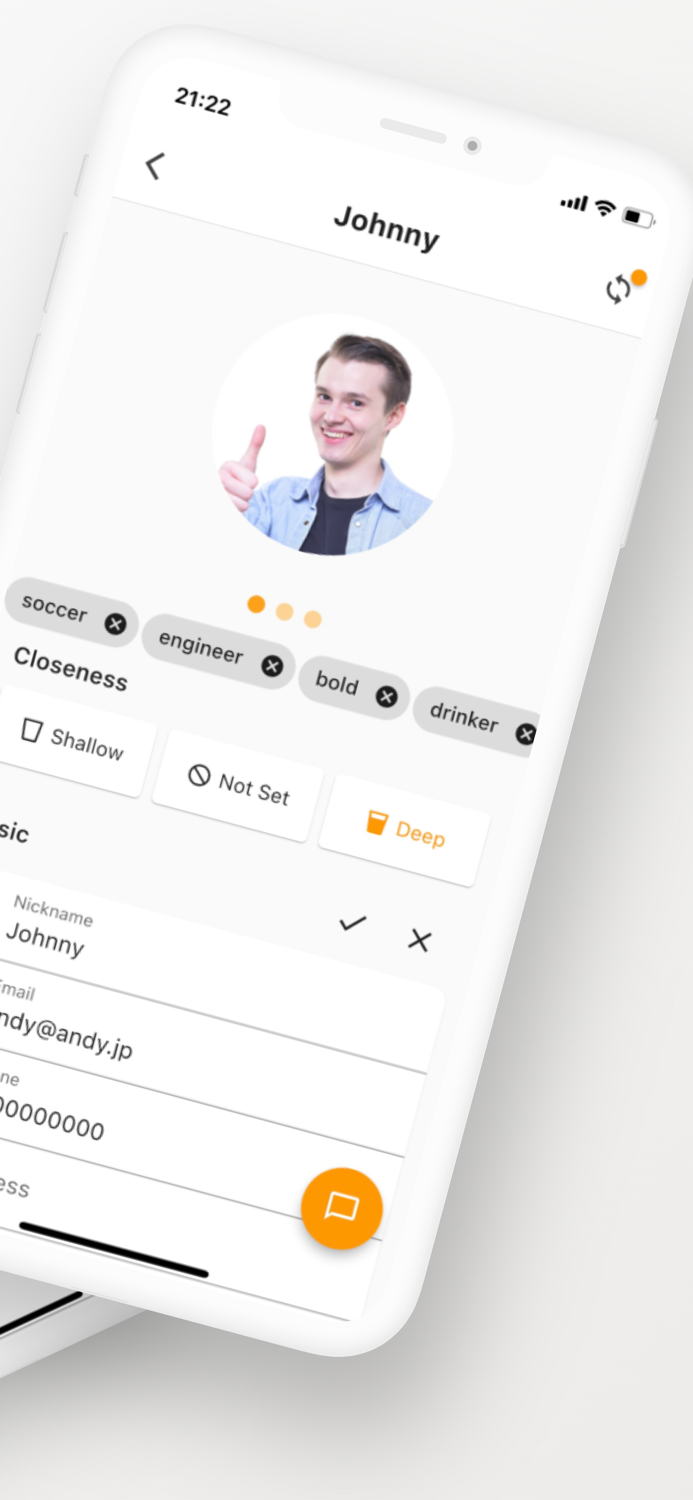 Andy organizes connections