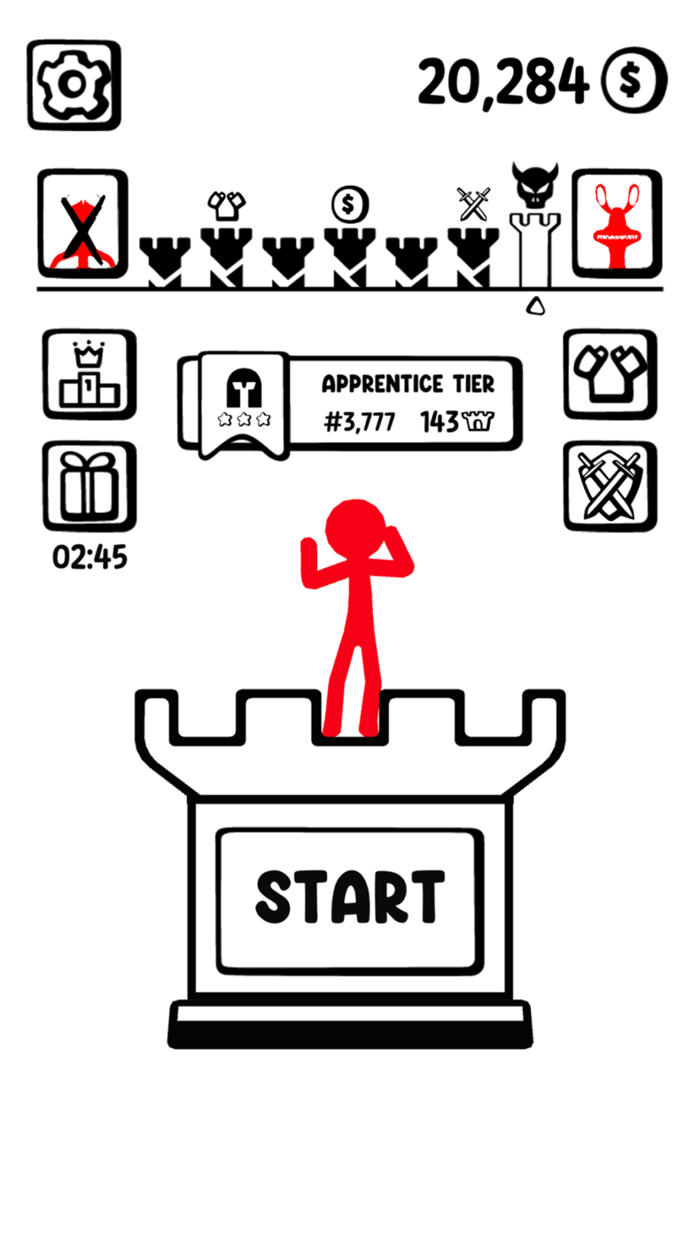 Stickman Tower - Beasts Fight