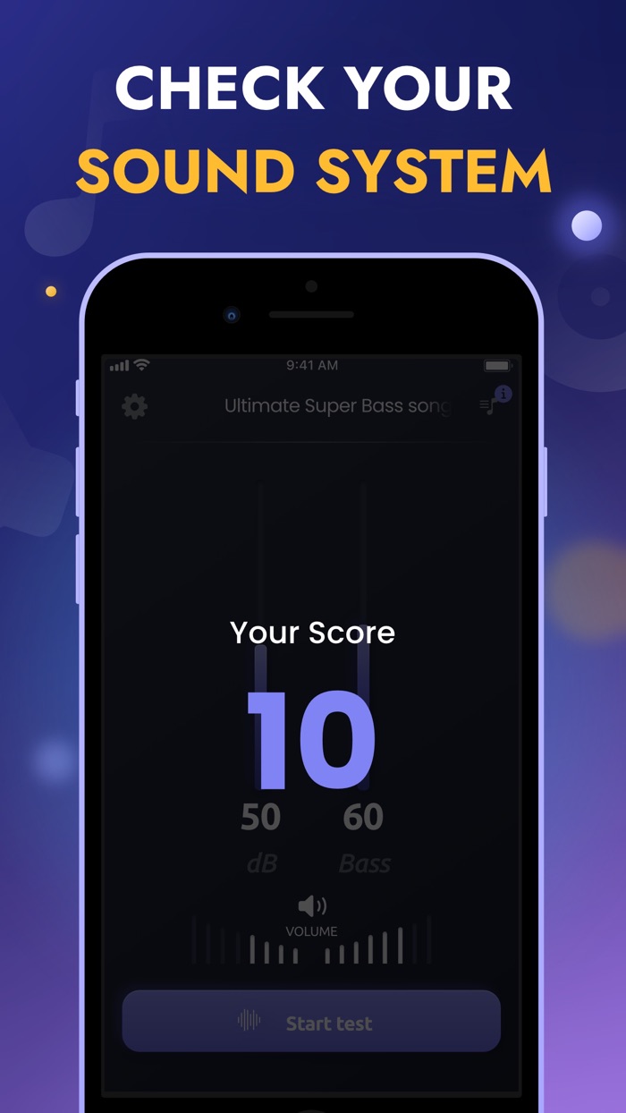 Bass  dB Analyzer Sound Test