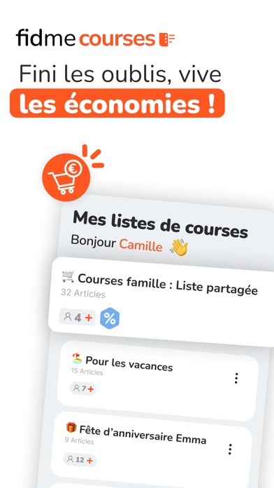 Fidme Courses : Liste & Reducのおすすめ画像1