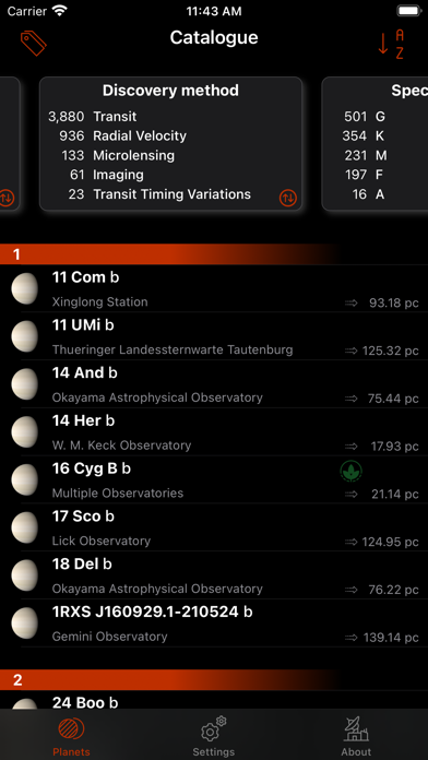 Exoplanet Explorer screenshot 2