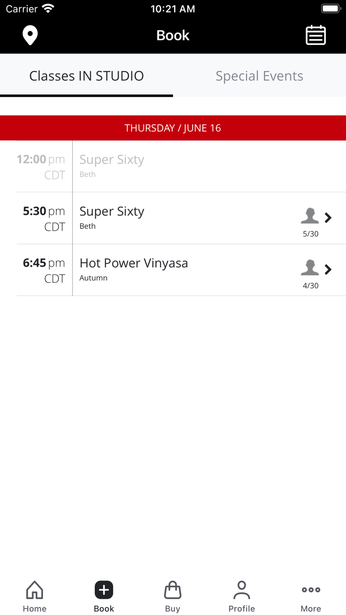 PURE Yoga Texas Mobile App