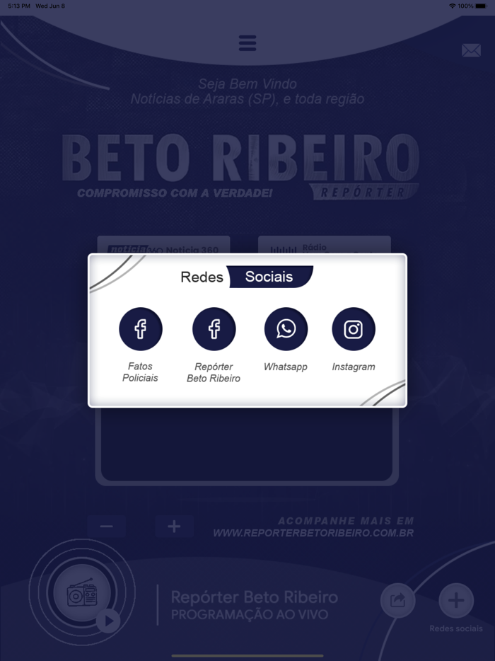 Repórter Beto Ribeiro