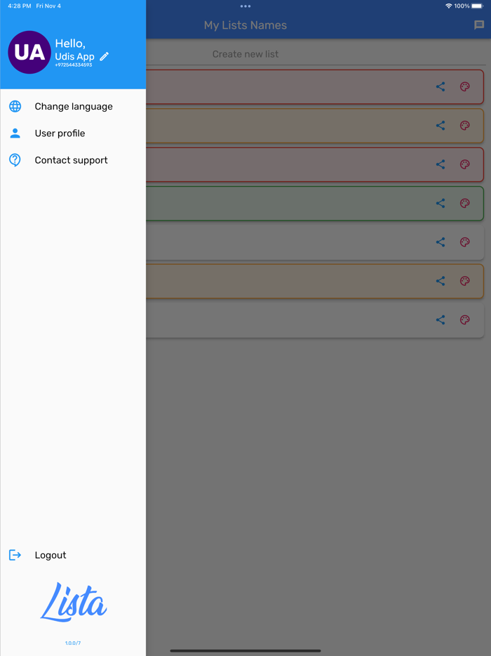 Lista - Share your lists.