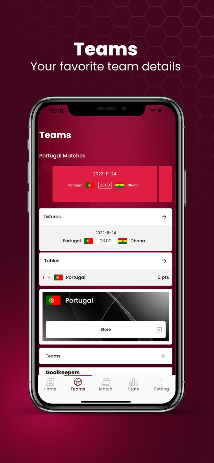 World Cup App - Live Football