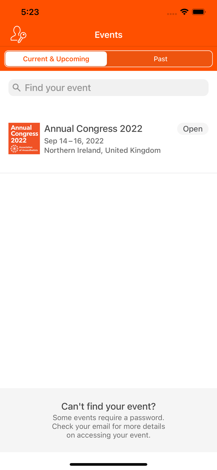 Assoc. of Anaesthetists Events