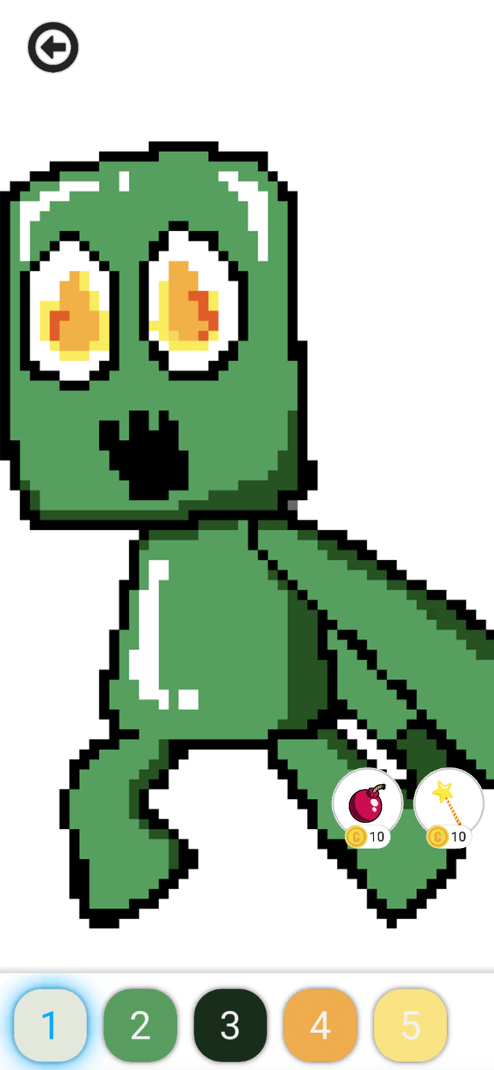 Rainbow Pixel Friends Coloring