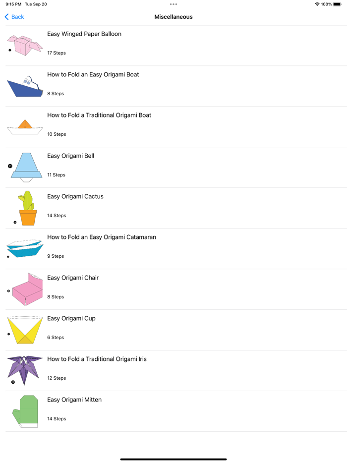 Origami step by step