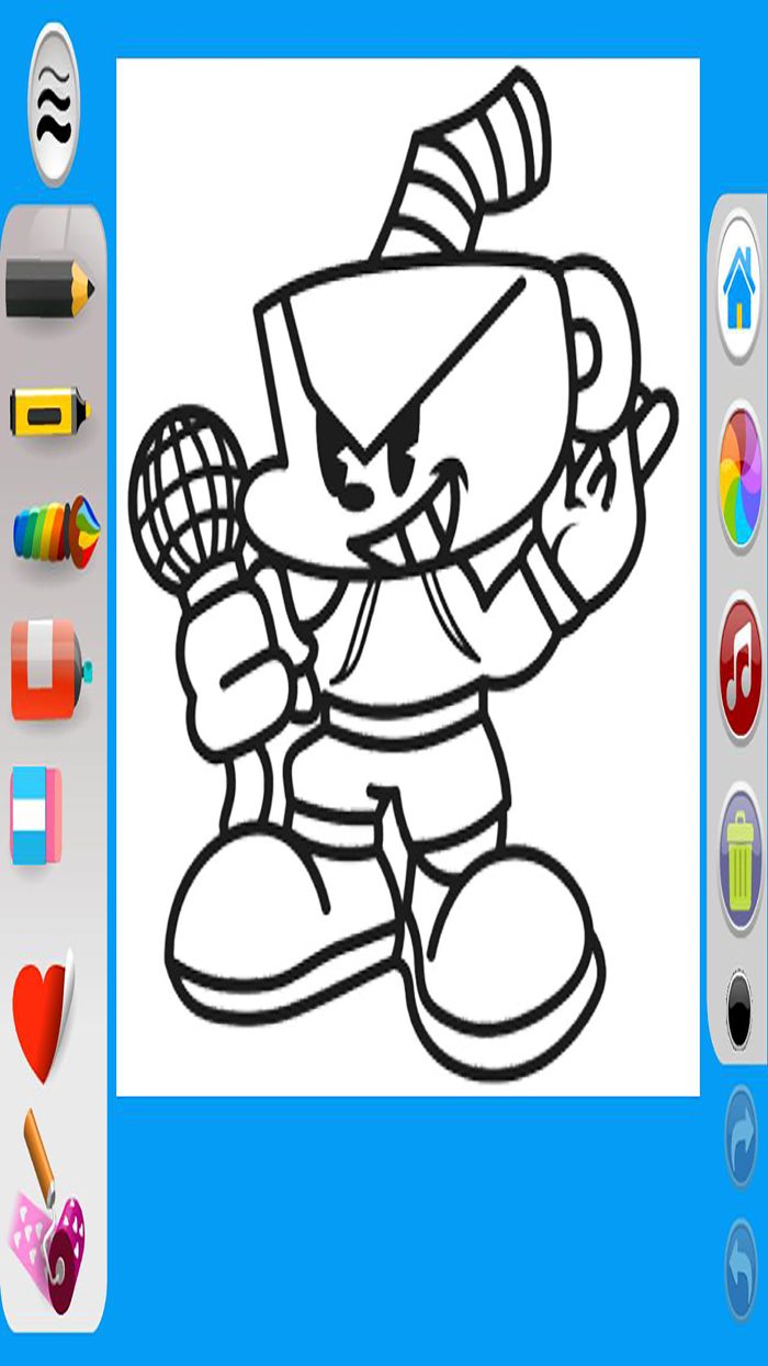 fnf characters coloring pages