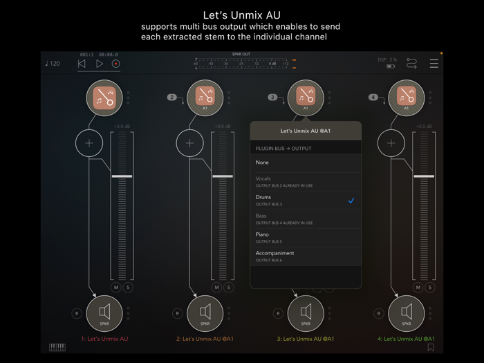 Let’s Unmix Audio Unit
