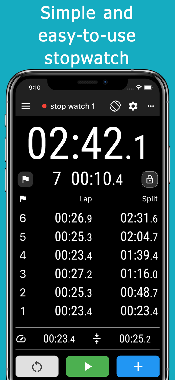 Stopwatch  reading out loud