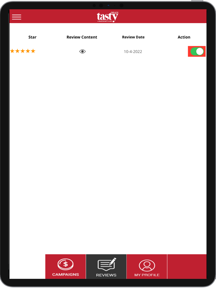 Tasty Deals Merchant