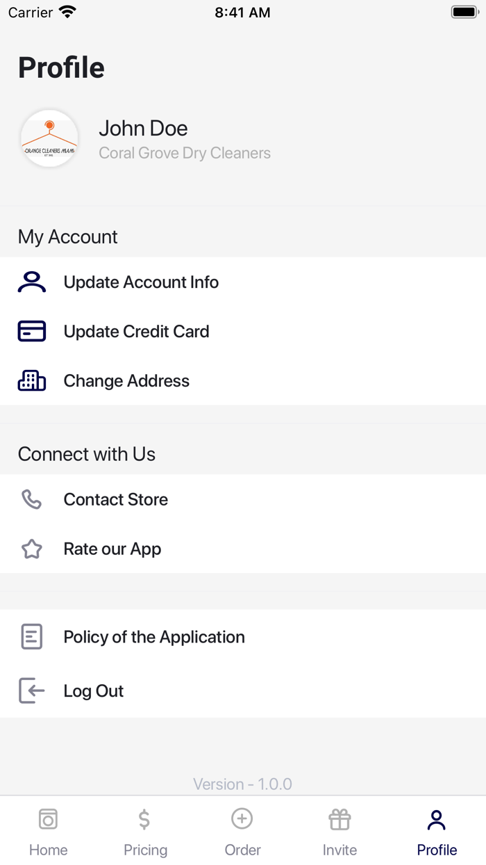 Coral Grove Dry Clean Delivery