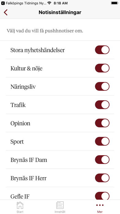 Arbetarbladet Nyhetsapp screenshot 3