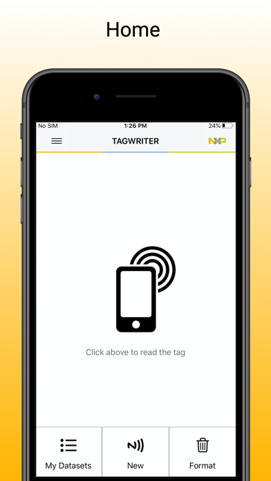 How to cancel & delete NFC TagWriter by NXP from iphone & ipad 1