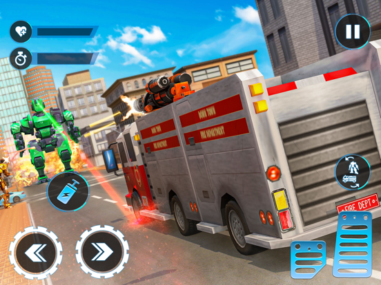 Fire Fighting Robot Transform screenshot 2