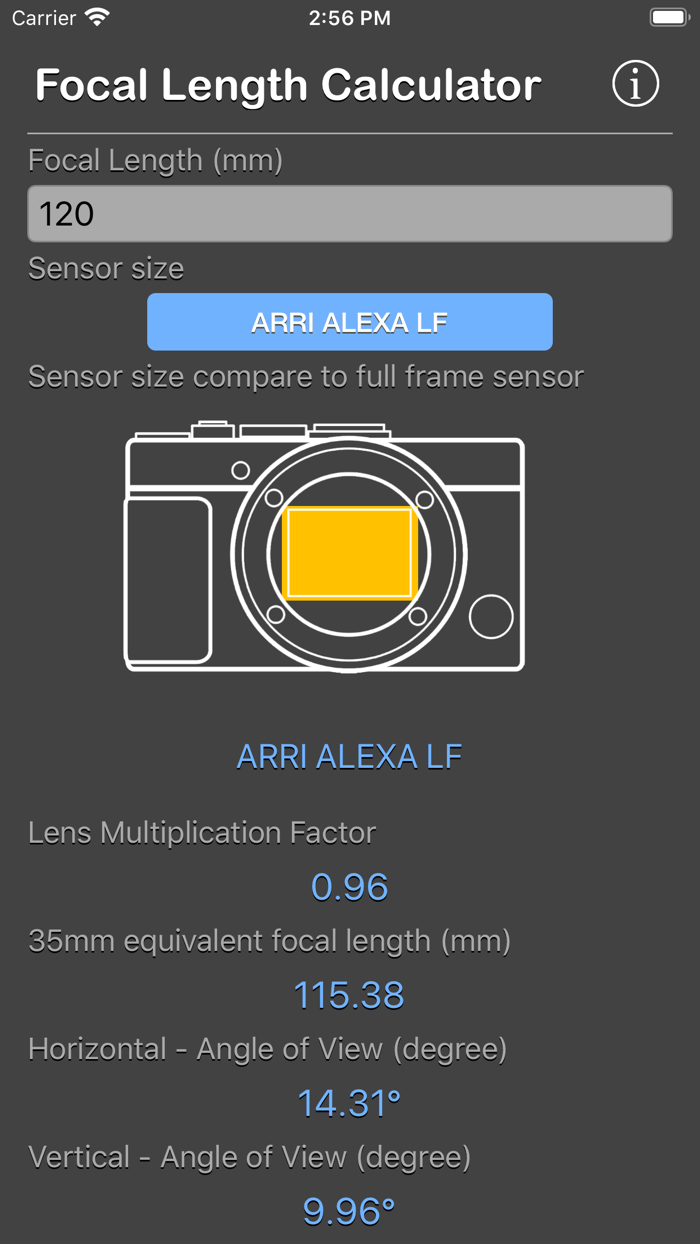 Focal Length Calculator