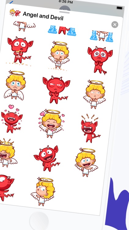 Angel and Devil Stickers screenshot-4