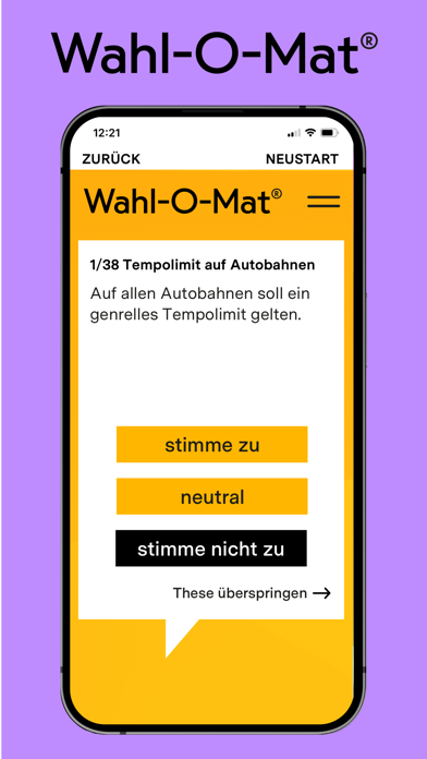 Wahl-O-Mat screenshot 3