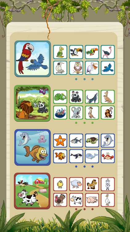 Animals Memo Games