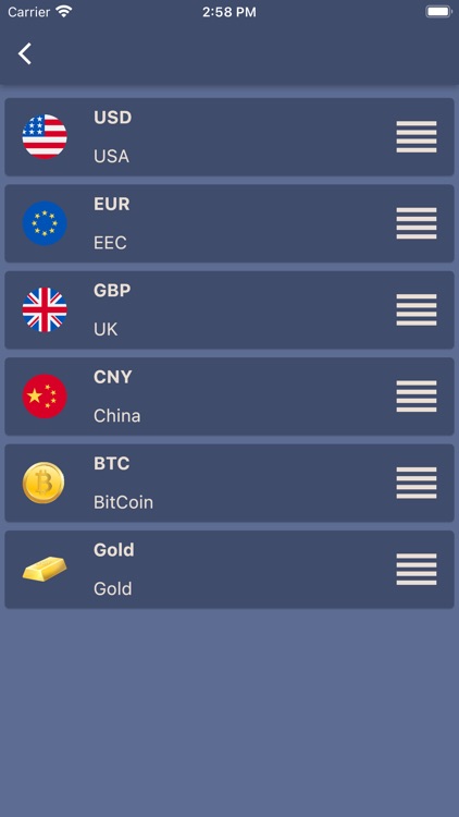 Currency Converter track mode
