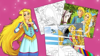 How to cancel & delete Princess Rapunzel - Magic Kids Coloring Pages Game from iphone & ipad 2