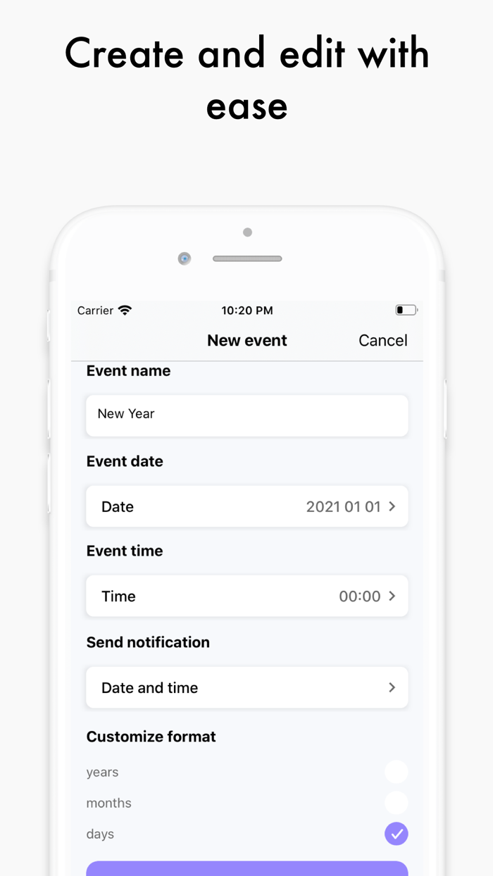 Countdown Widget Calendar 365