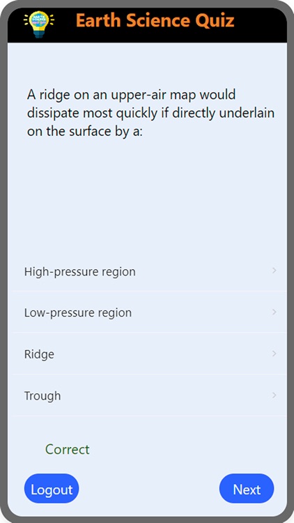 Earth Science Quiz App