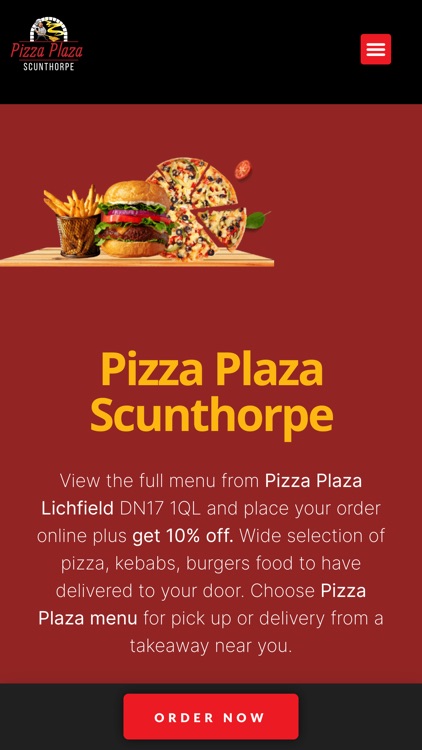 Pizza plaza deals menu