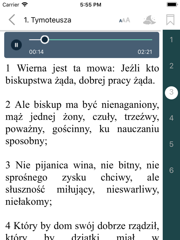 Screenshot #6 pour Polish Holy Bible with Audio