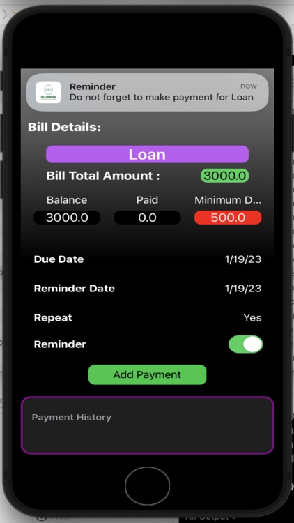 Billminder App screenshot-5