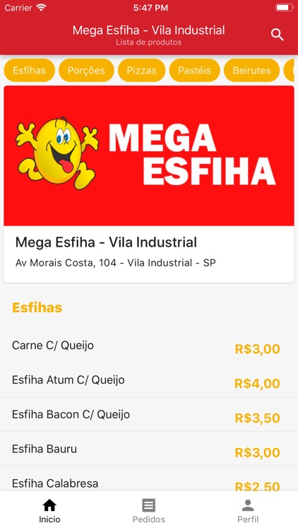 Mega Esfiha - Vila Industrial