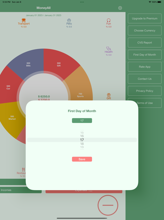 MoneyAll Budget Planner