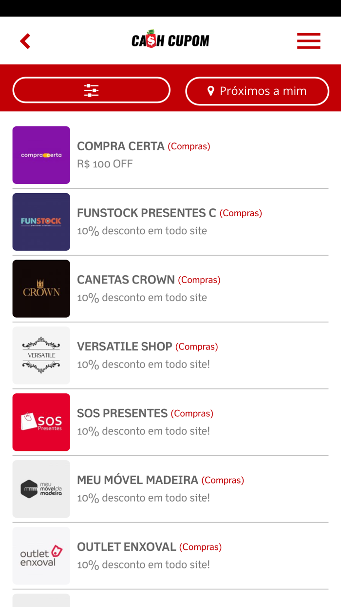 Cash Cupom