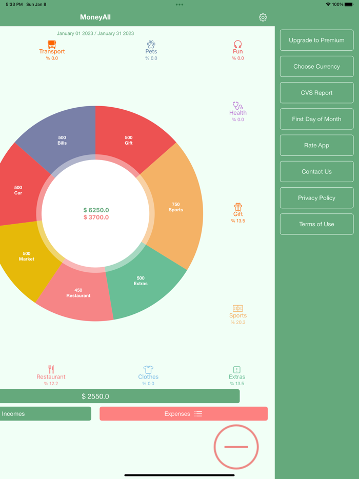 MoneyAll Budget Planner