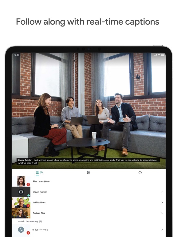 iPad Image of Google Meet