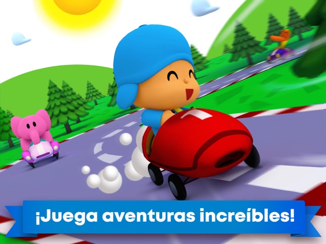 pocoyo carreras de autos