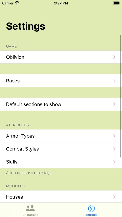 Character Attribute Record screenshot-3