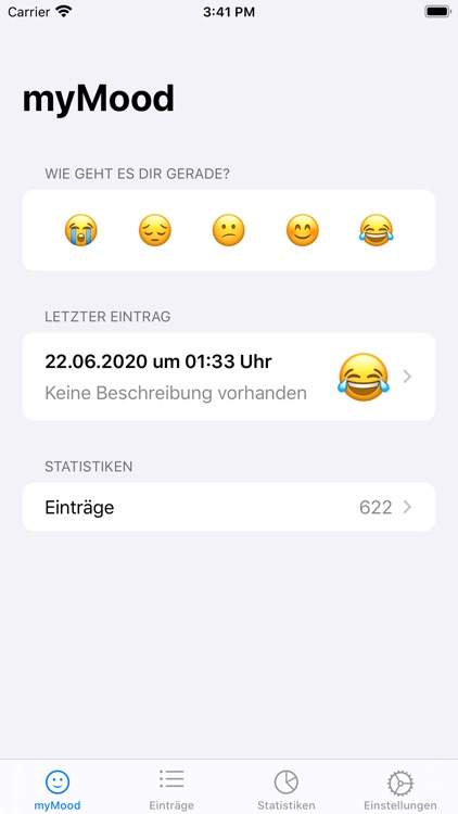 myMood: Stimmungstagebuch