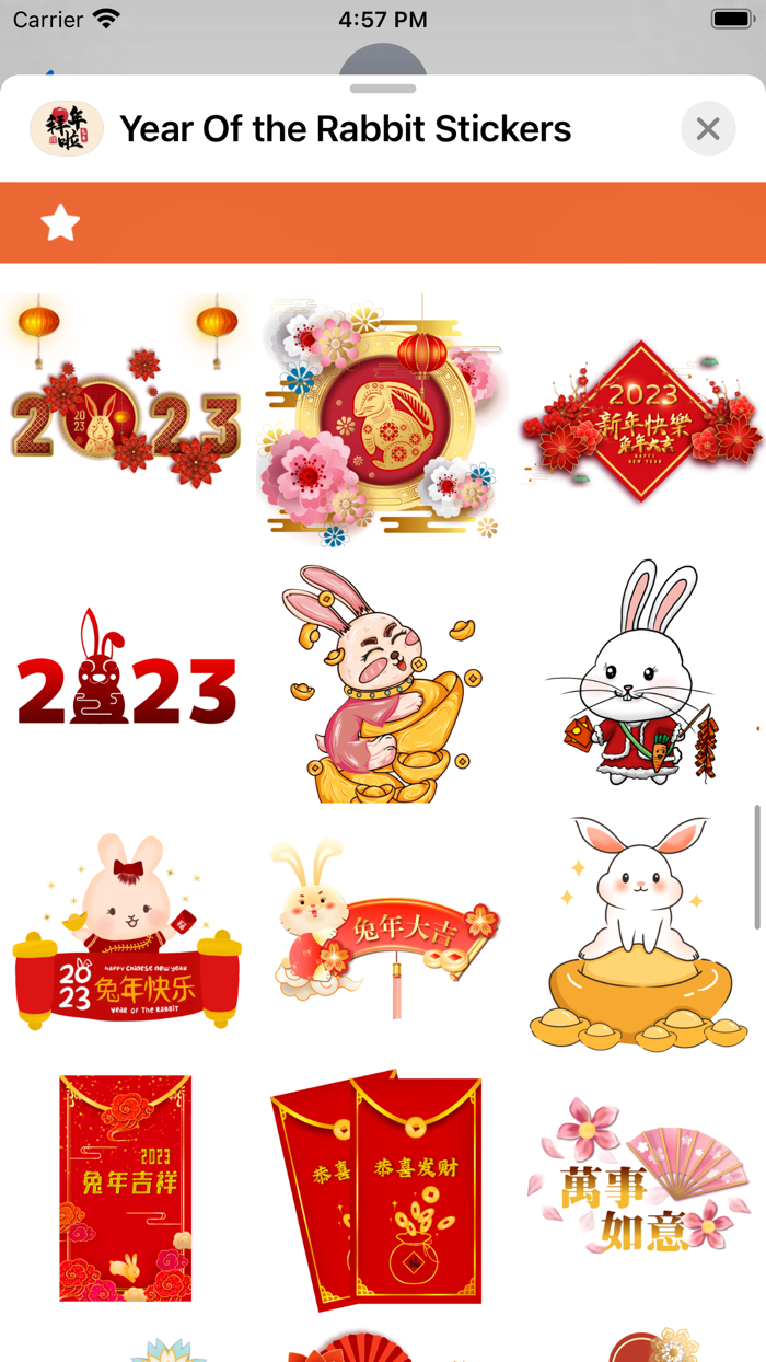 Year Of the Rabbit Stickers