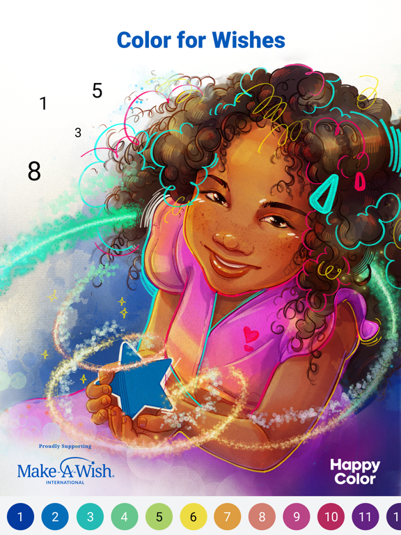 Happy Color by Numbers Game screenshot 2