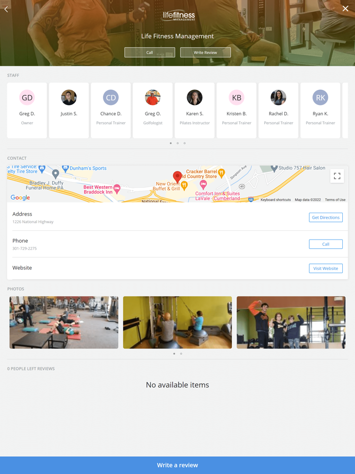 Life Fitness Management