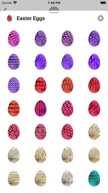 Easter Eggs - Foil and Glitter