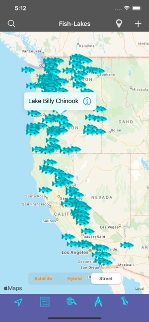 Oregon-CA-WA: Lakes & Fishes(圖1)-速報App