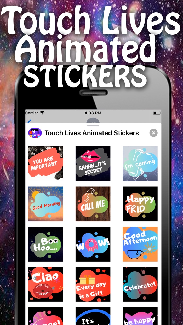 Touch Lives Animated Stickers